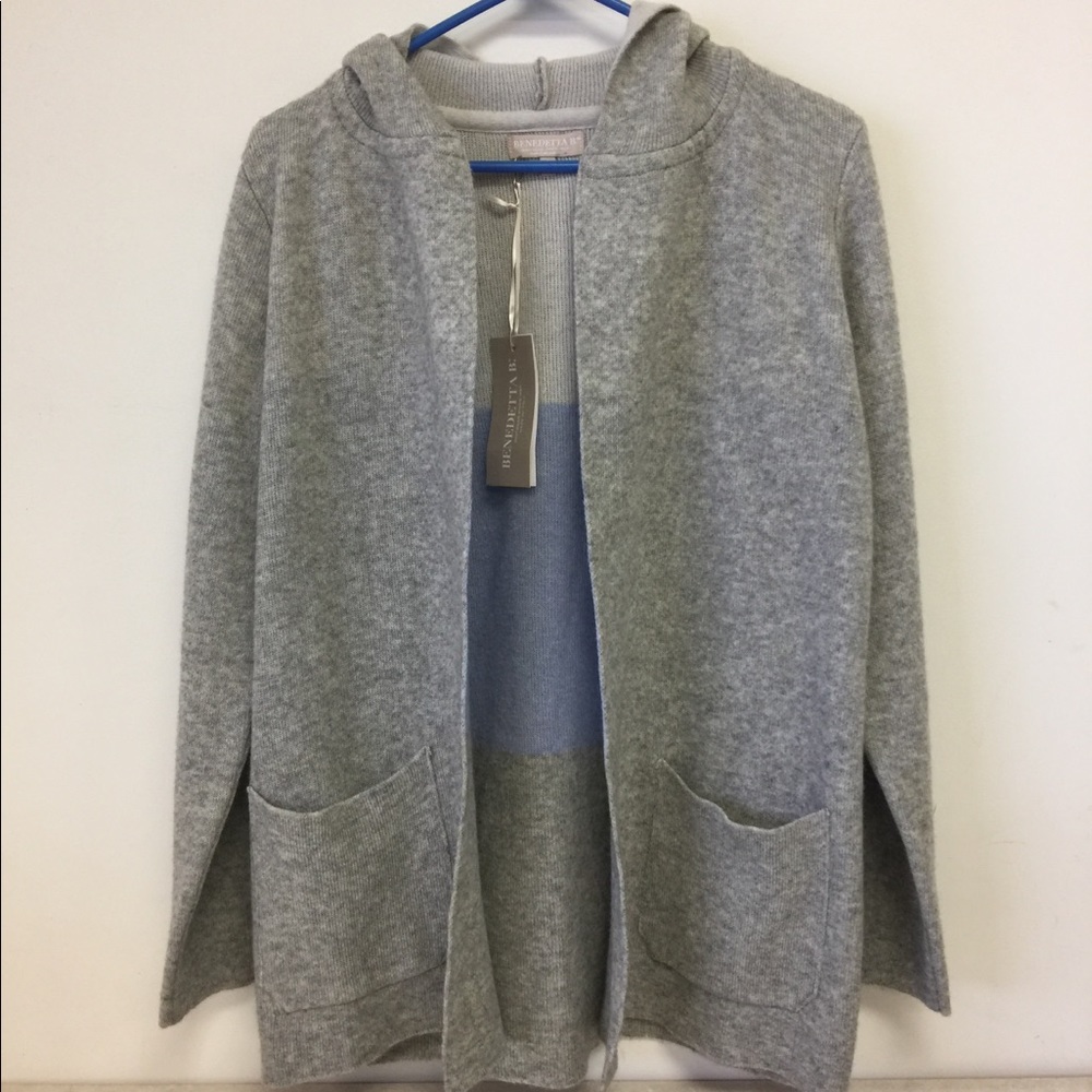 Benedetta B Merino & Cashmere Blend Open Cardigan